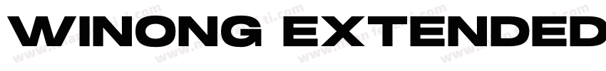 Winong Extended字体转换